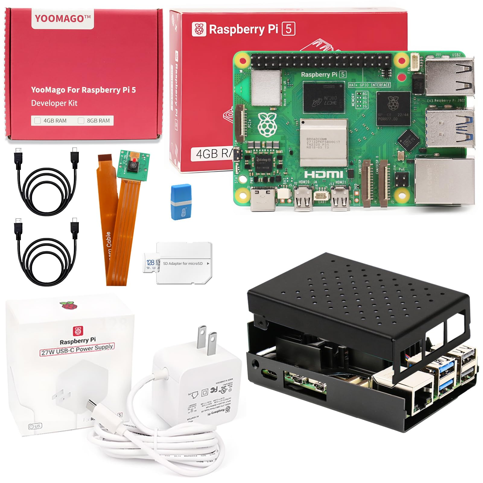 Raspberry Pi 4 8Gb Ram Kit - Yeni Orijinal Geliştirme Kartı Raspberry Pi