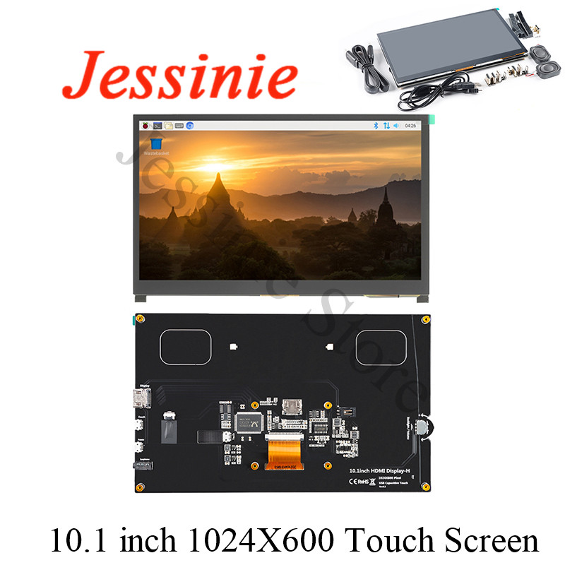Raspberry Pi 10.1 Inch Capacitive Touch Screen Ips - 10.1 inç HDMI uyumlu LCD Ekran