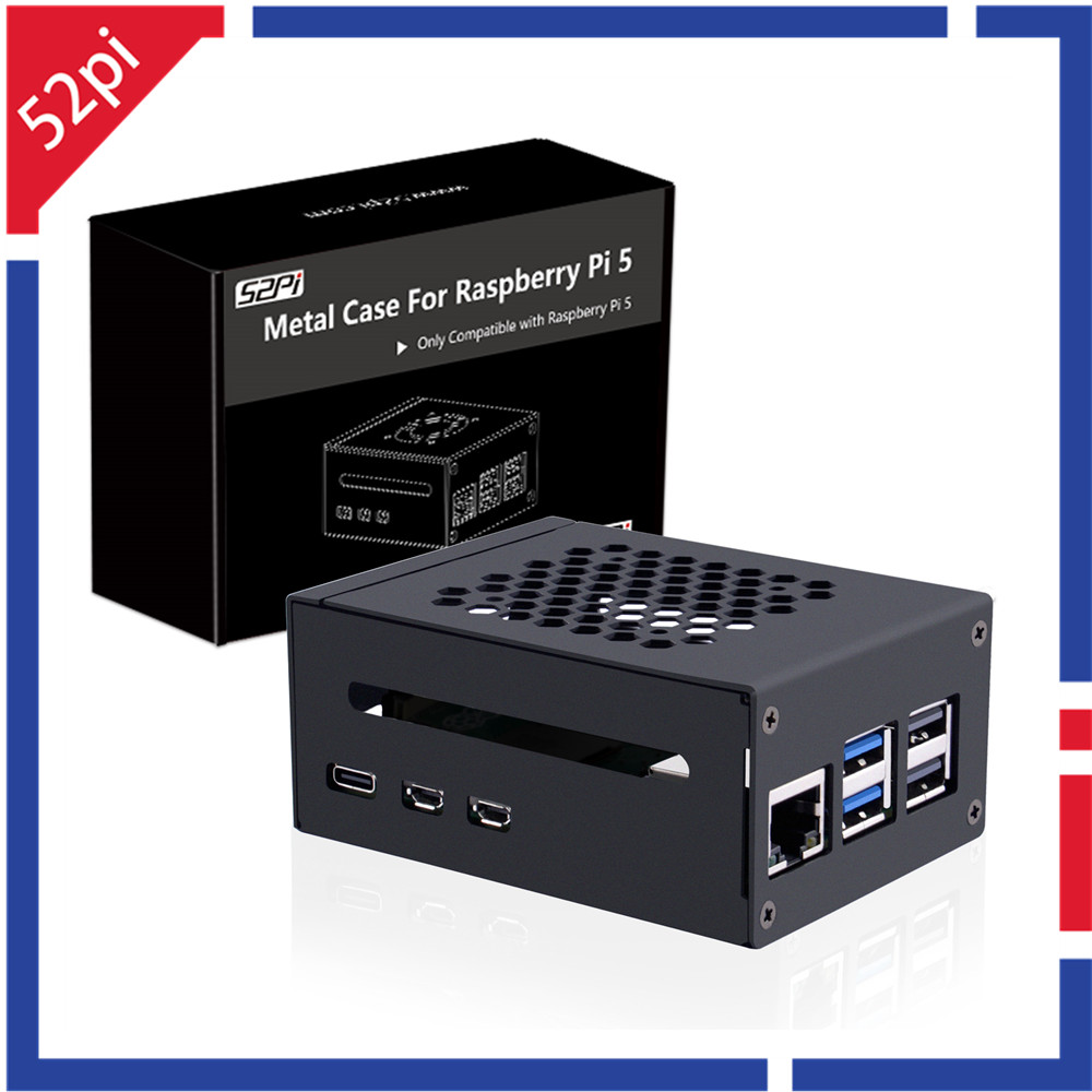 Argon One V3 M.2 Nvme Case - 52Pi Raspberry Pi 5 Metal Kasa