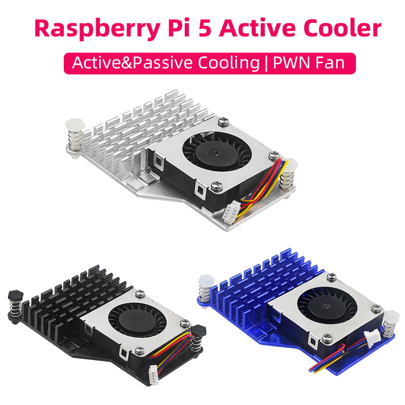 Raspberry Pi Water Cooling Kit - Raspberry Pi 5 Aktif Soğutucu Alüminyum