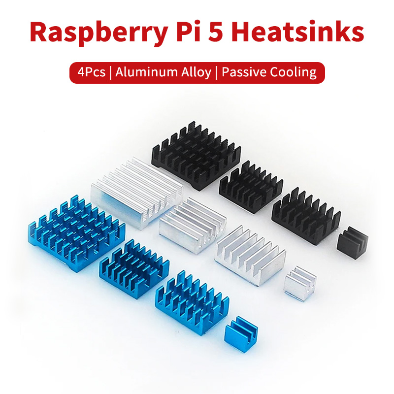 Raspberry Pi Water Cooling Kit - 4 adet Ahududu Pi 5 Soğutucu