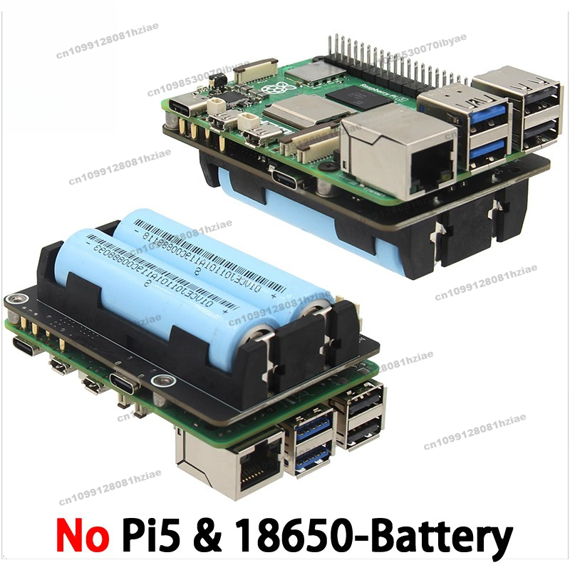 Raspberry Pi Uninterrupted Power Supply Ups 18650 - X1200 Raspberry Pi 5 için UPS