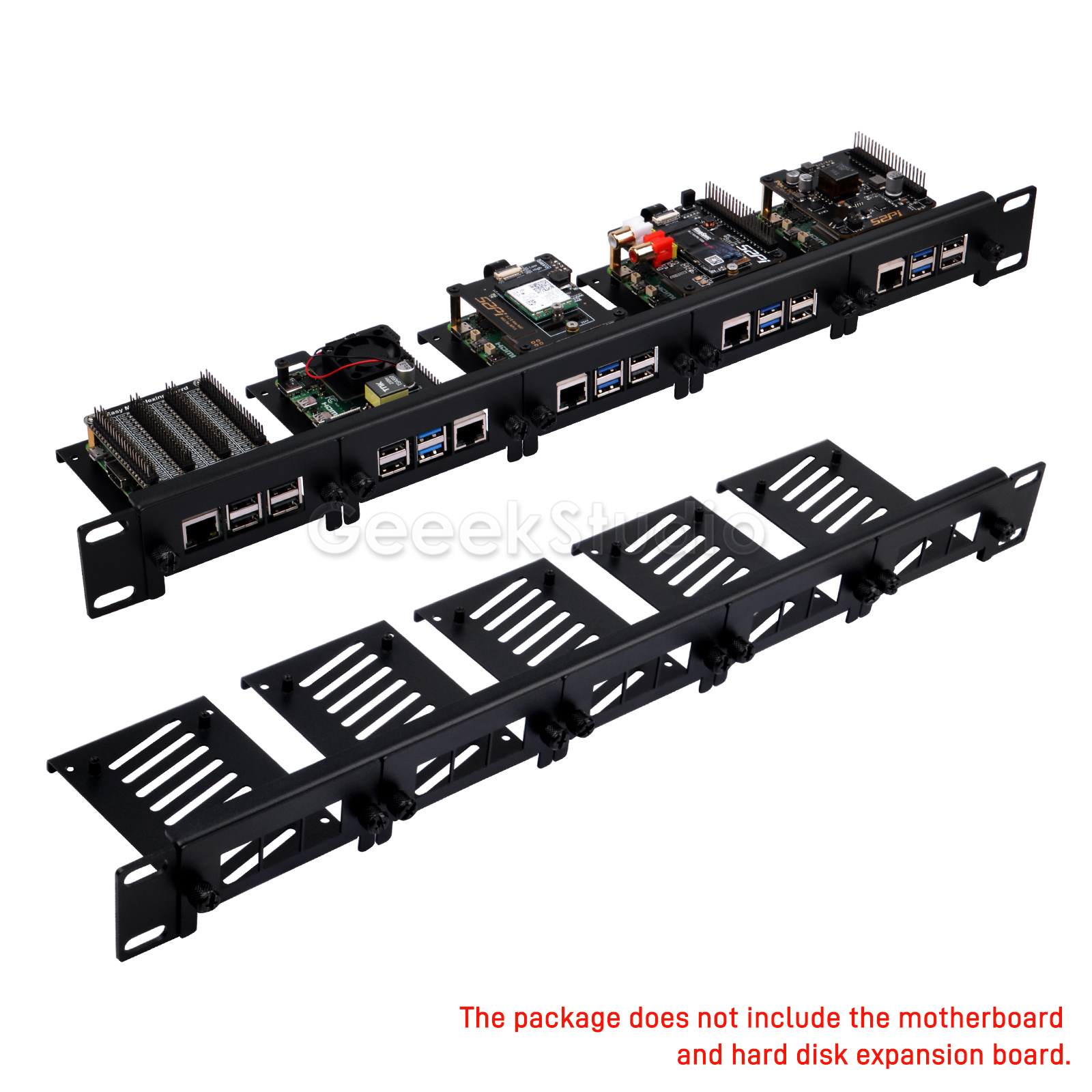 Raspberry Pi 5/4B/3B+ için 1U  - Raspberry Pi Rackmount 1U 19 Inch incelemesi ve fiyatı
