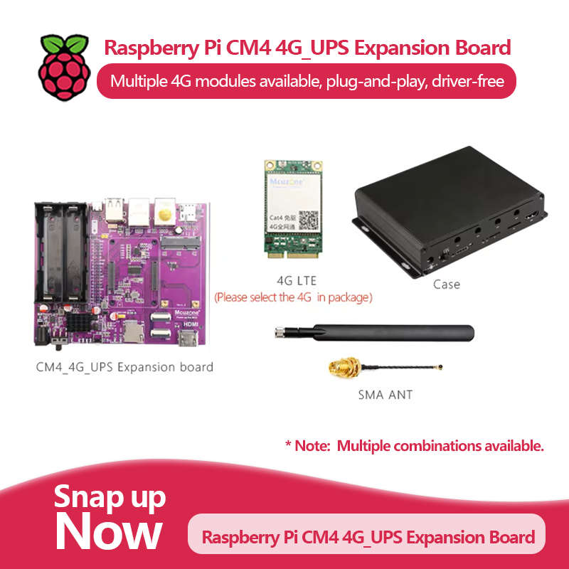 Raspberry Pi CM4 4G_UPS Kesint - Raspberry Pi Uninterrupted Power Supply Ups 18650 incelemesi ve fiyatı