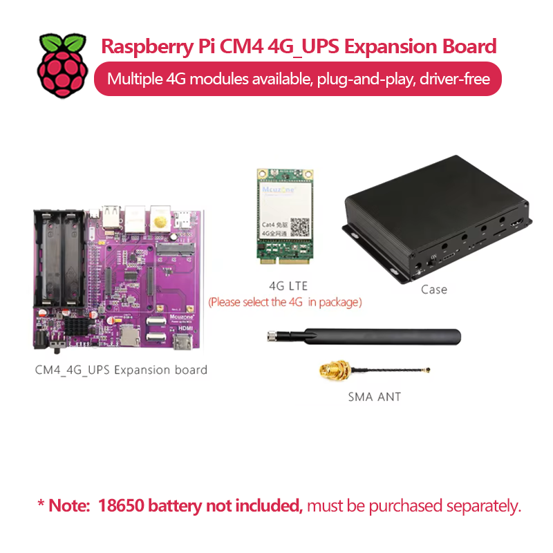 Raspberry Pi CM4 4G_UPS Kesint - Raspberry Pi Uninterrupted Power Supply Ups 18650 incelemesi ve fiyatı