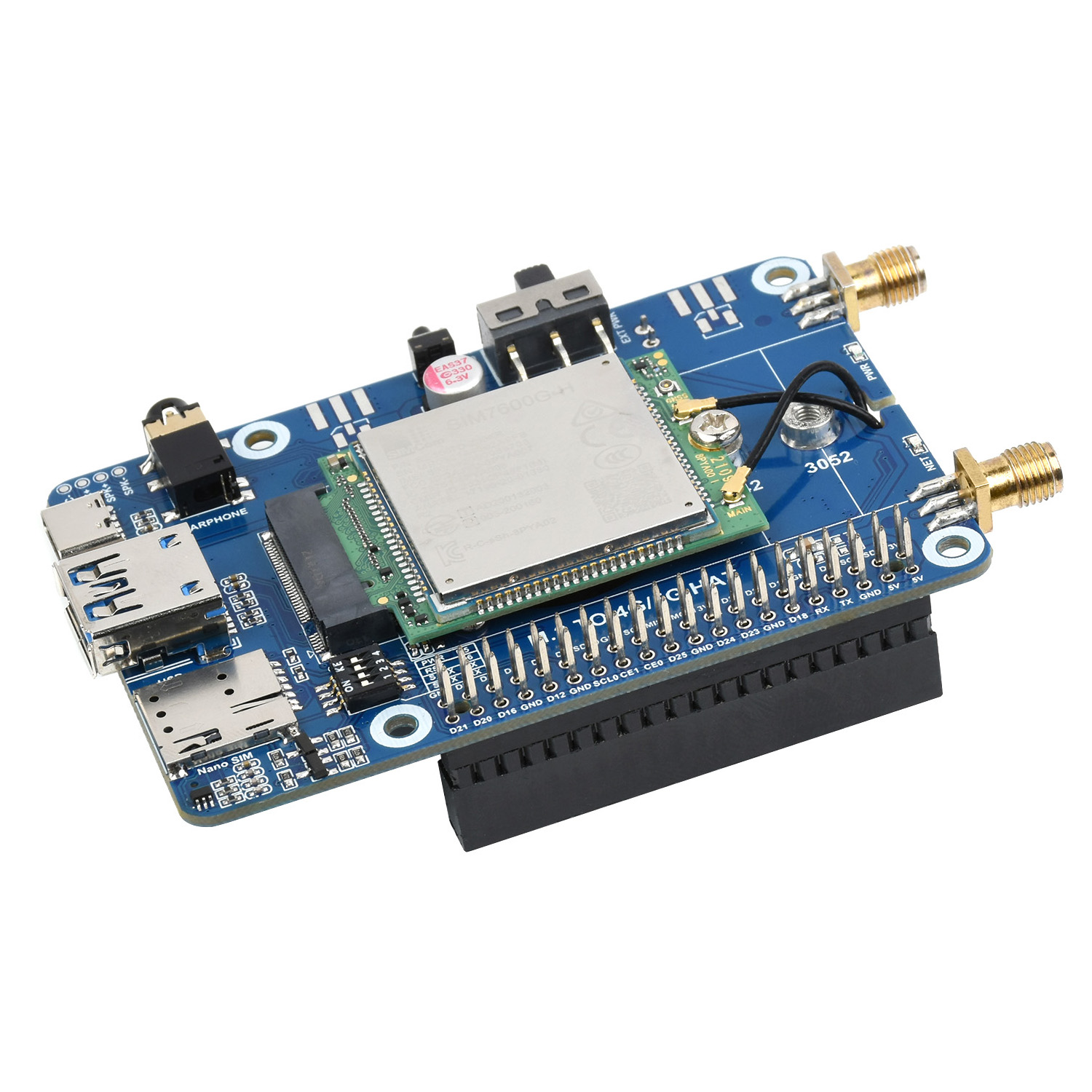 VivaChip Tech4G LTE GPS HAT So - Raspberry Pi 4 8Gb Ram Kit incelemesi ve fiyatı
